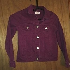 Child's Burgundy Wine Jacket M(7-8)